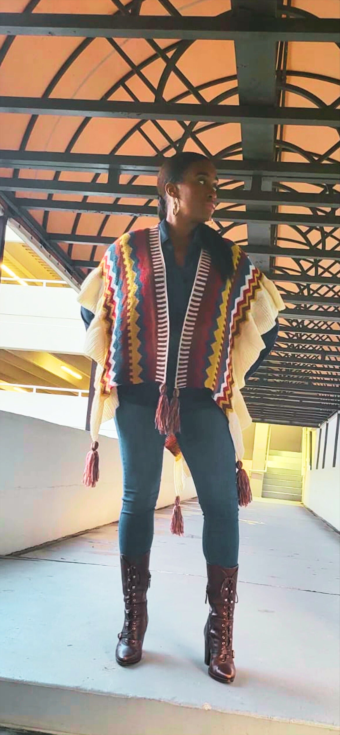 Santa Fe Tribal Poncho