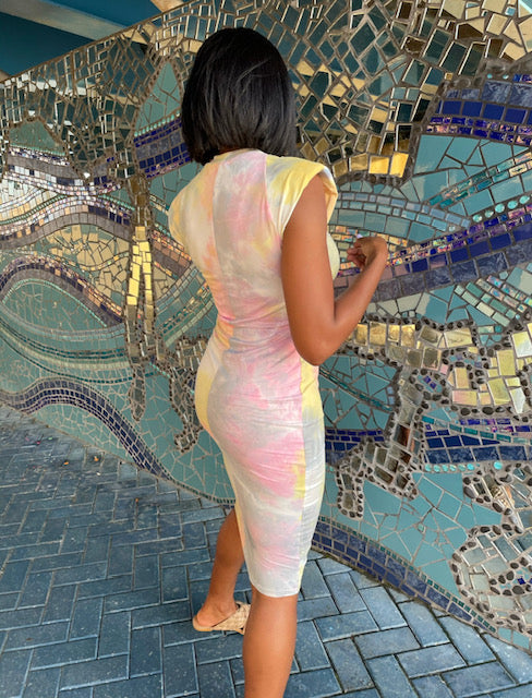 Kaleidoscope Tie-Dye Dress