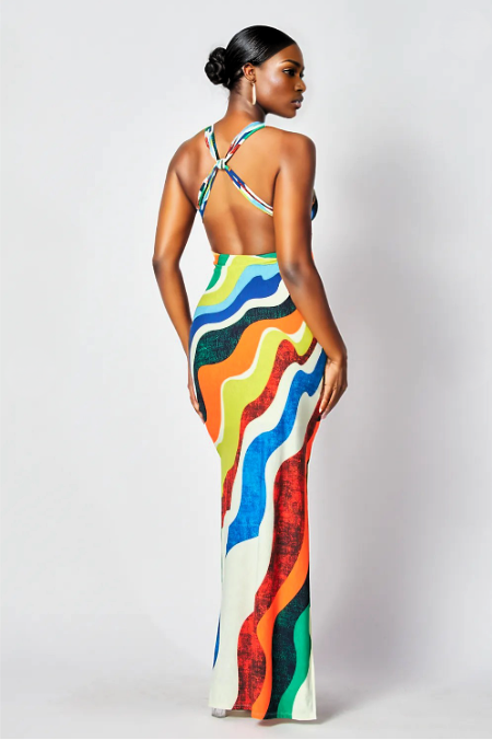 Making Waves Maxi Dress