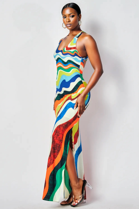 Making Waves Maxi Dress