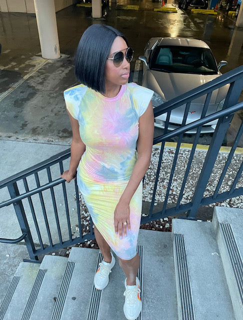 Kaleidoscope Tie-Dye Dress