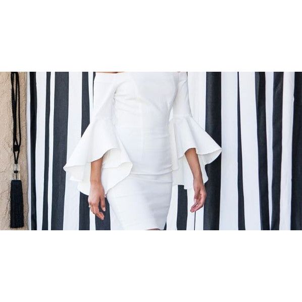 All White Denim Dress