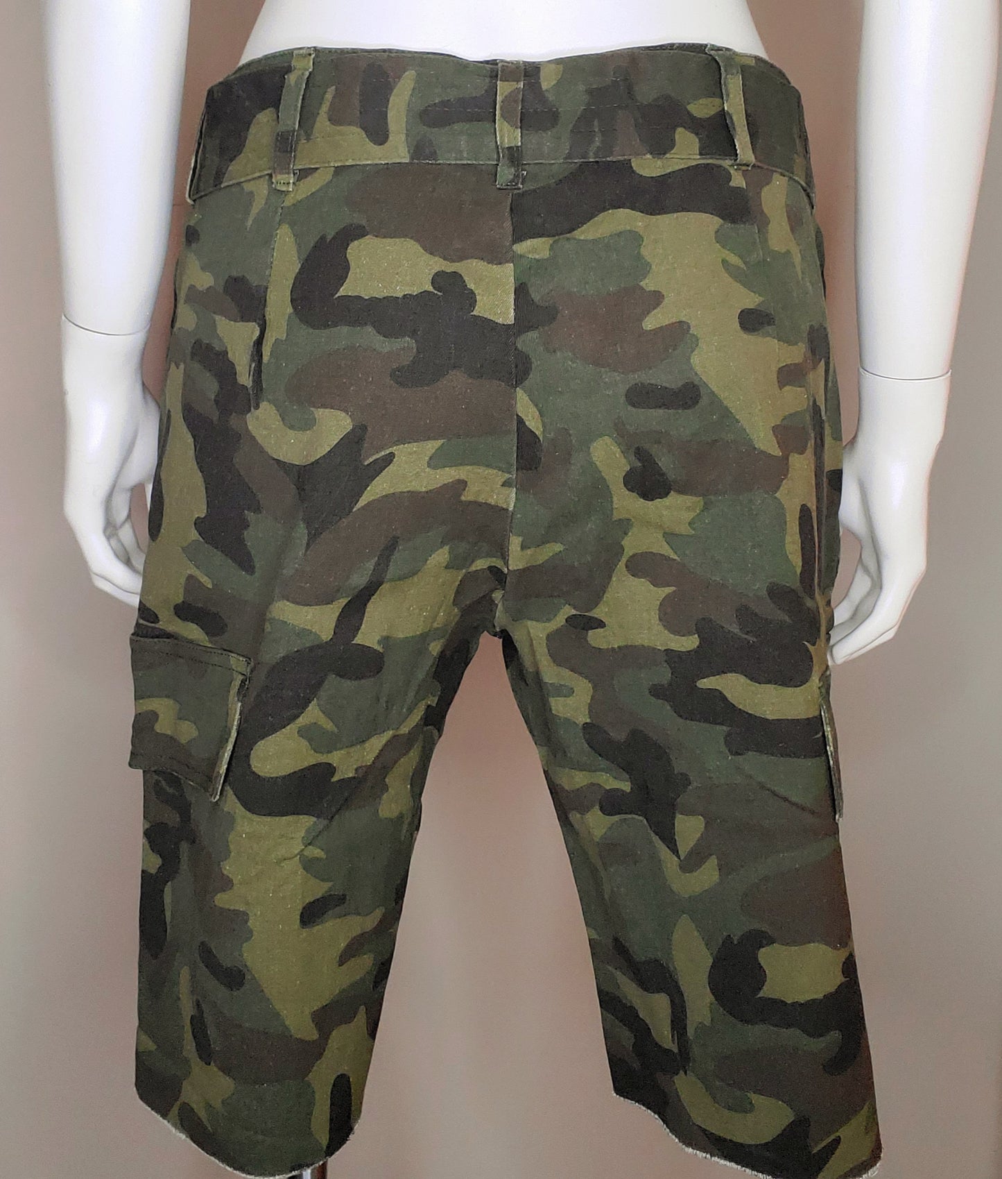 Camo Cargo Shorts w/ Belt (Final Sale)
