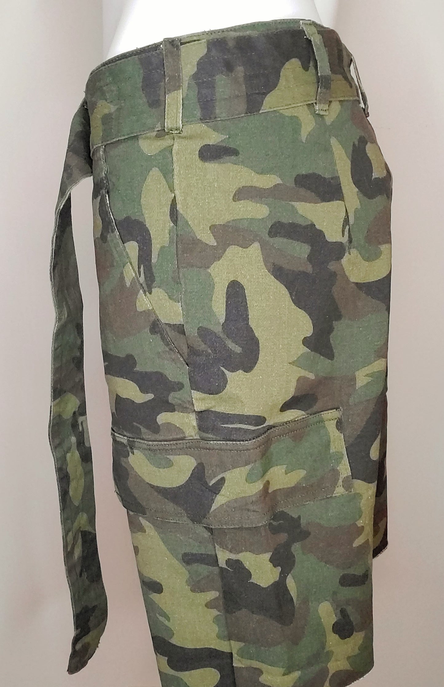 Camo Cargo Shorts w/ Belt (Final Sale)