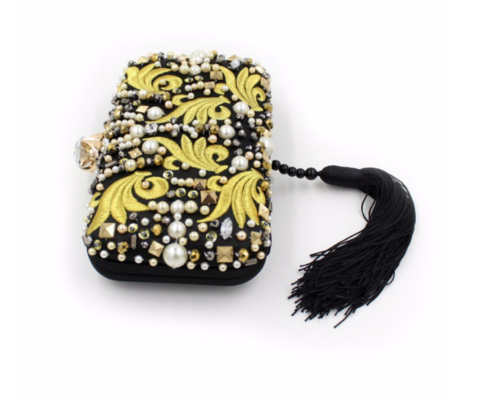 Diamonds and Pearls Luxe Evening Clutch