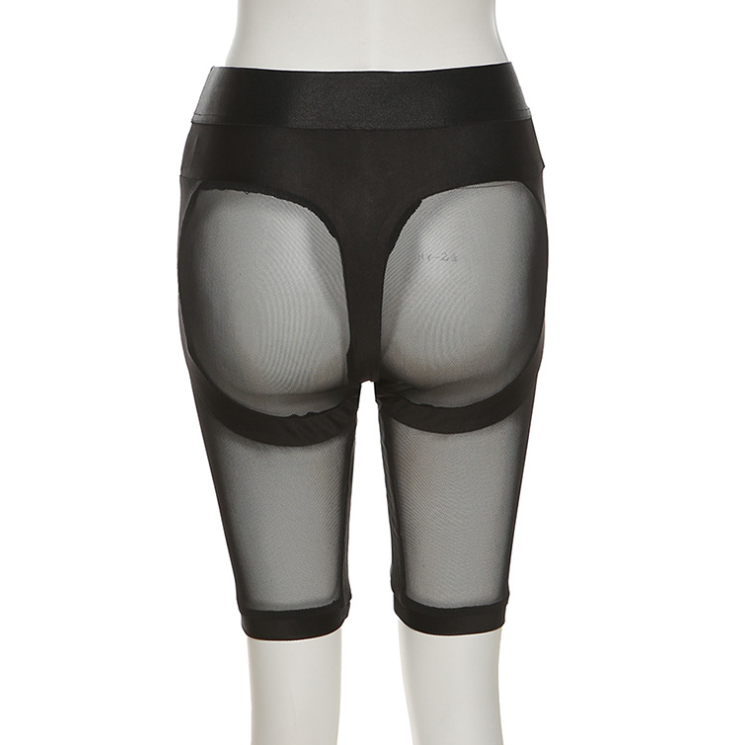 Peek-a-Booty Biker Shorts