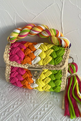 Braided Bouquet Handbag (Handmade)