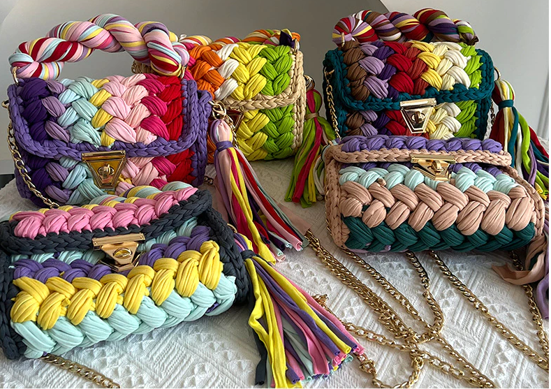 Braided Bouquet Handbag (Handmade)