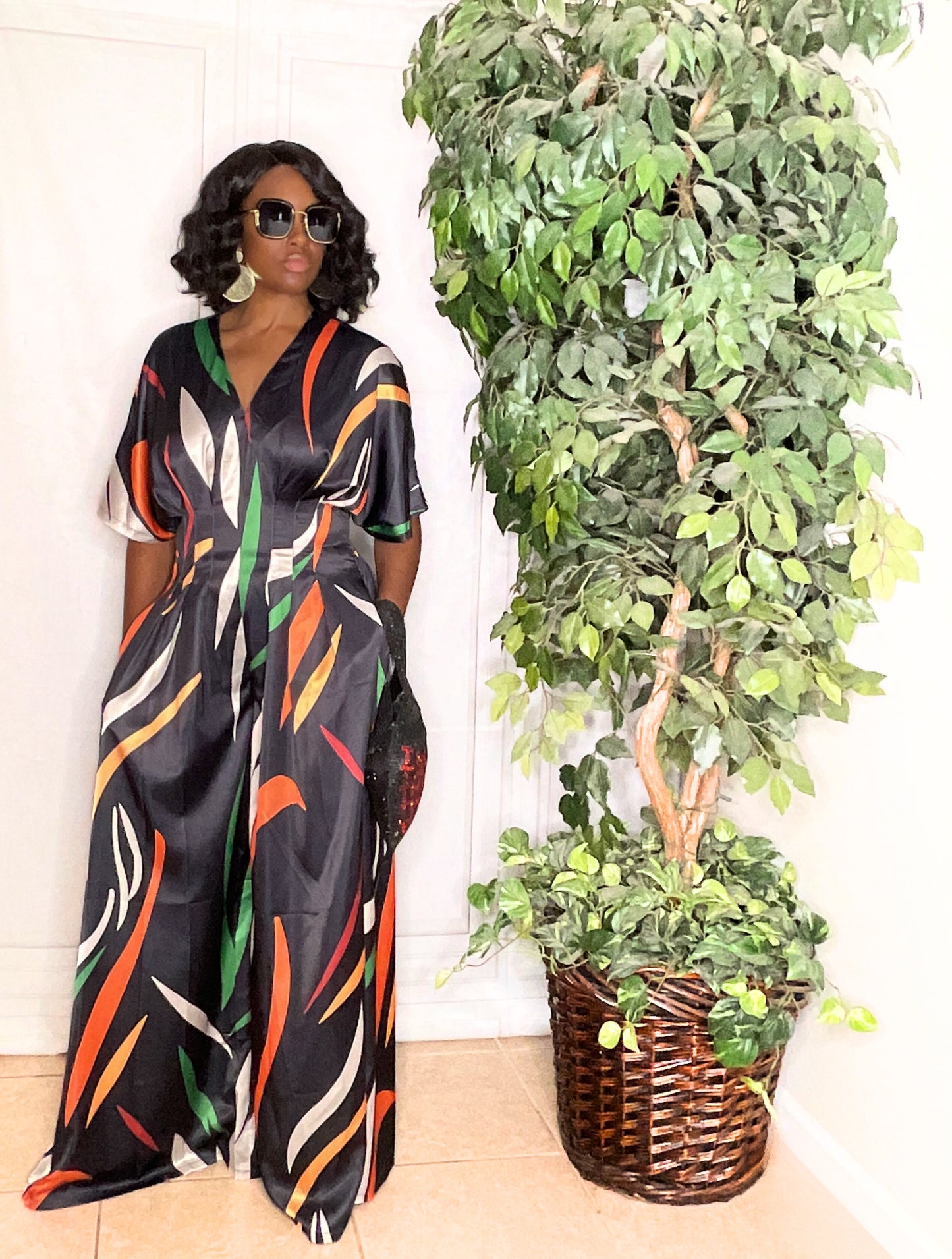 Satin Ribbon Jumpsuit