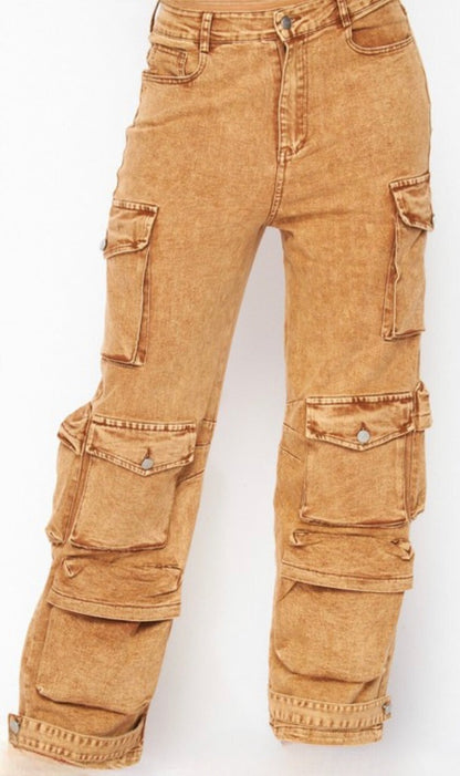 All the Smoke Oversized Cargo Jeans