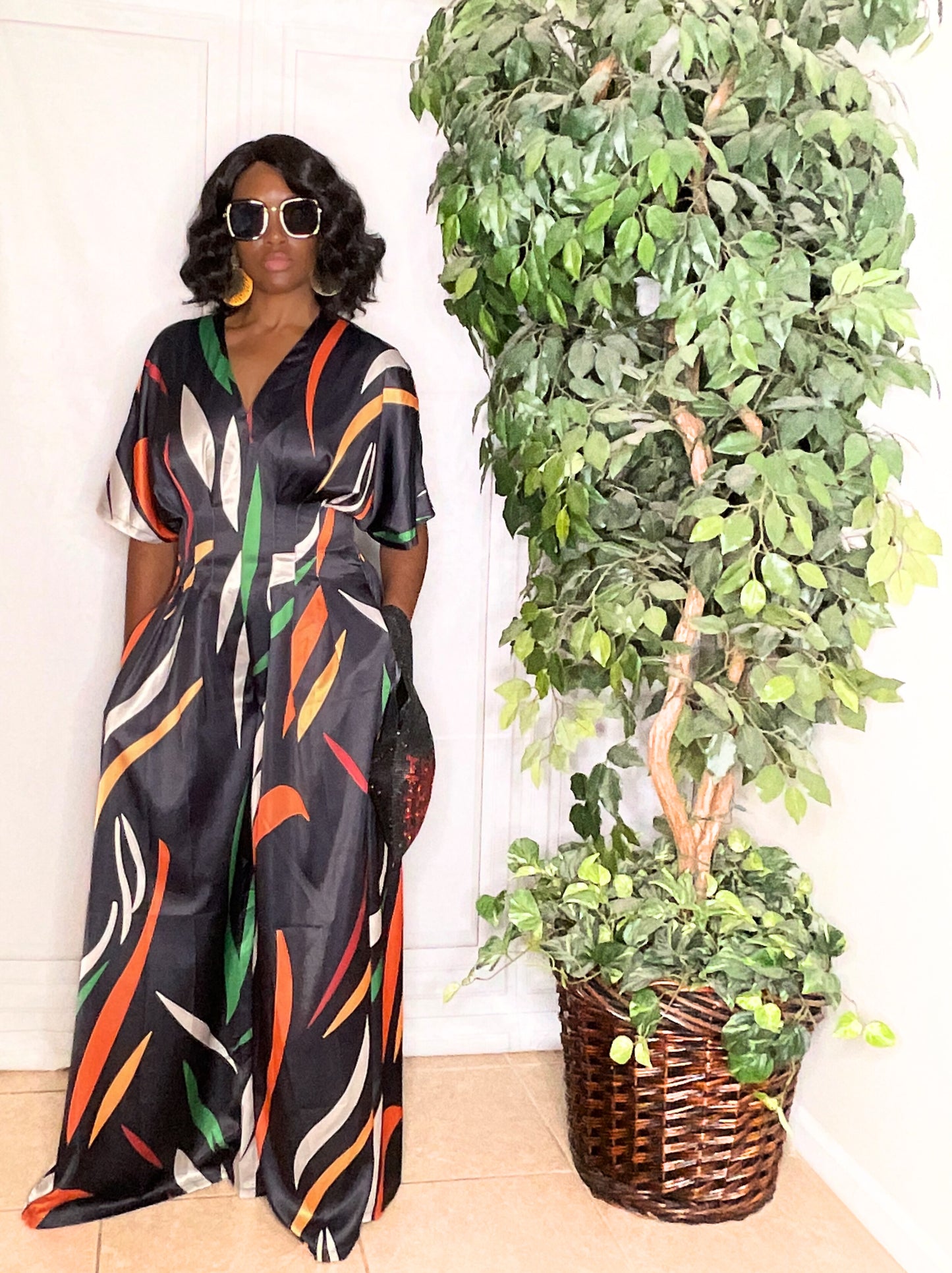 Satin Ribbon Jumpsuit
