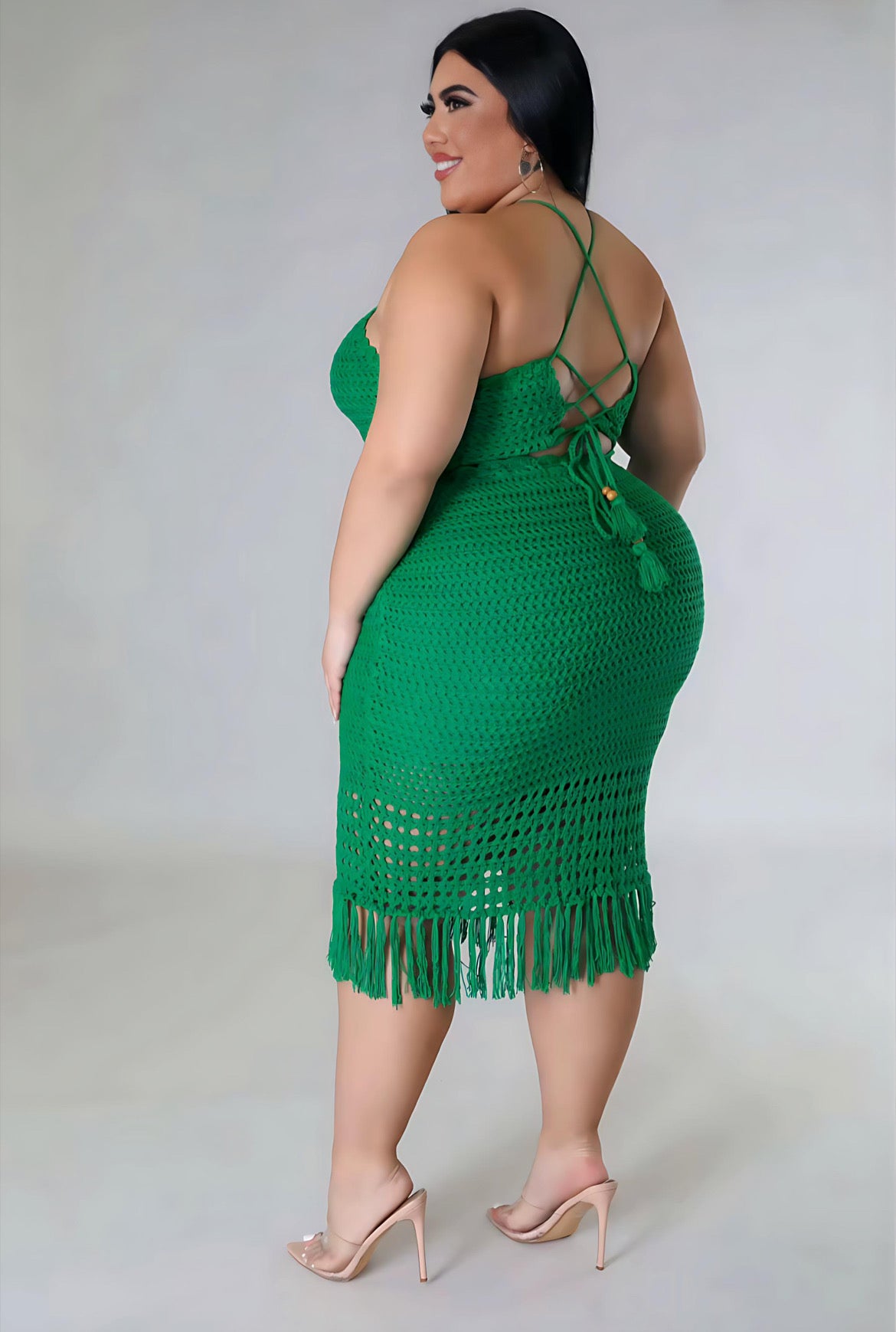 Green Goddess Crochet Skirt Set 🌿