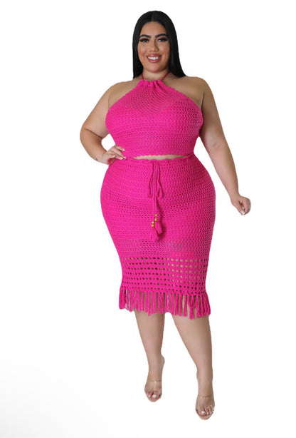 Green Goddess Crochet Skirt Set 🌿