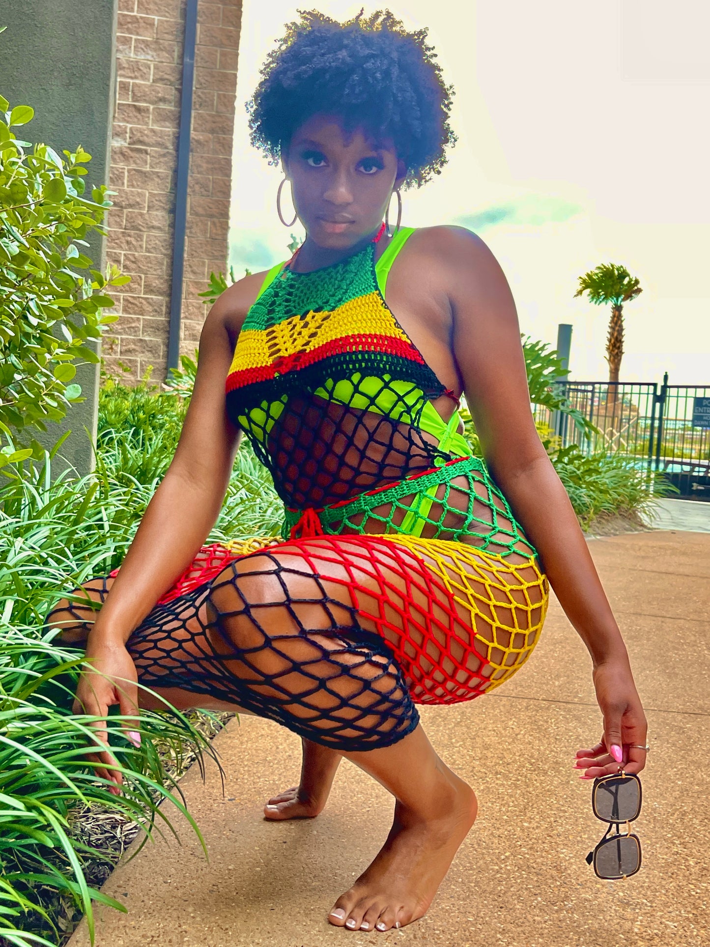Jamrock Crochet Dress