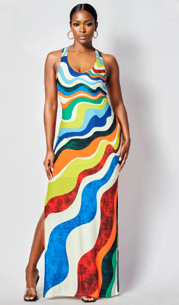 Making Waves Maxi Dress
