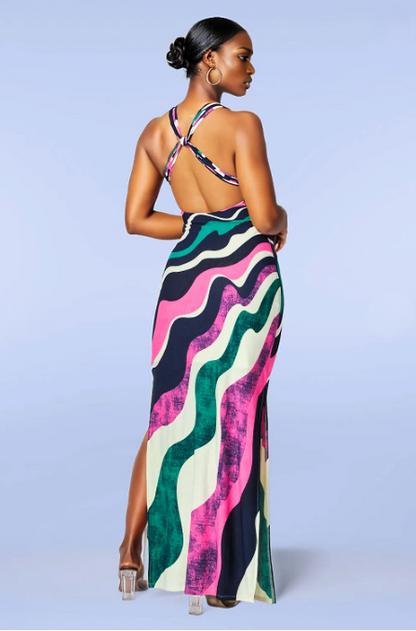 Making Waves Maxi Dress