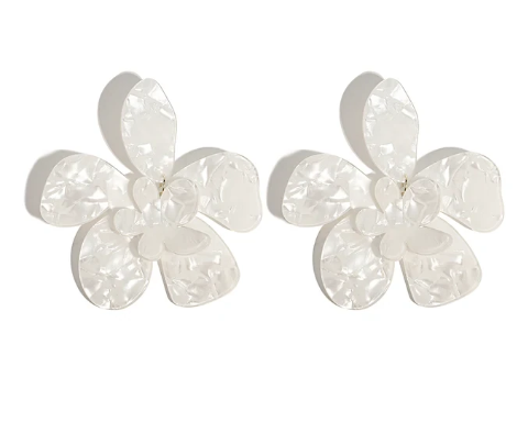Big Bloom Acrylic Earrings