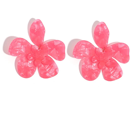 Big Bloom Acrylic Earrings