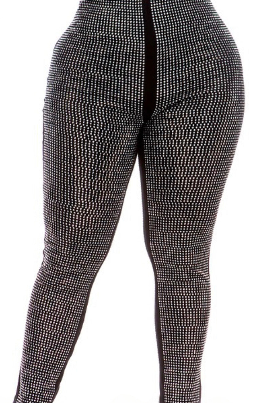 Icy Girl Rhinestone Leggings (Curvy)