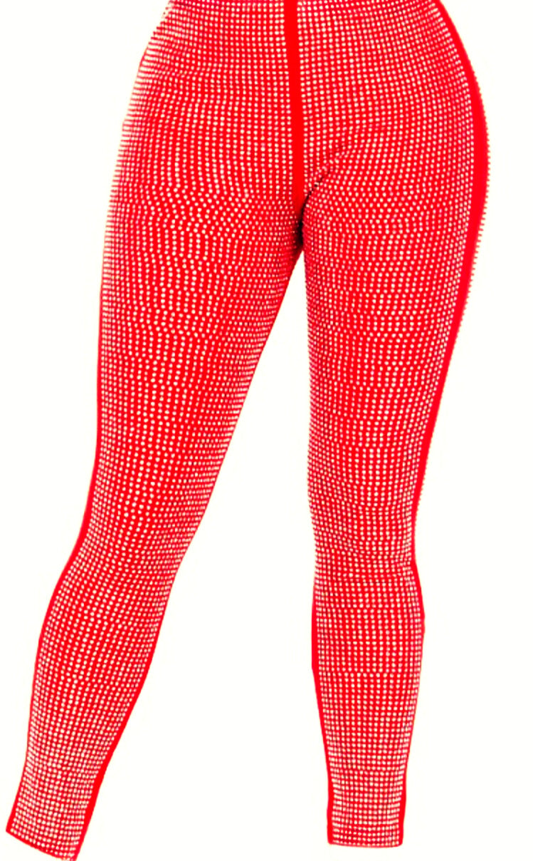 Icy Girl Rhinestone Leggings