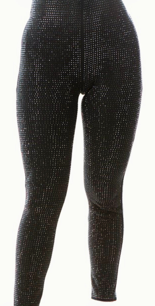 Icy Girl Rhinestone Leggings