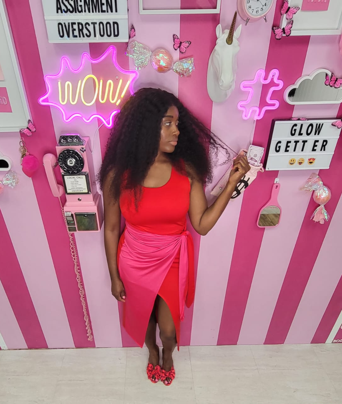 Sweetheart Two-tone Wrap Midi
