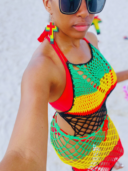 Jamrock Crochet Dress