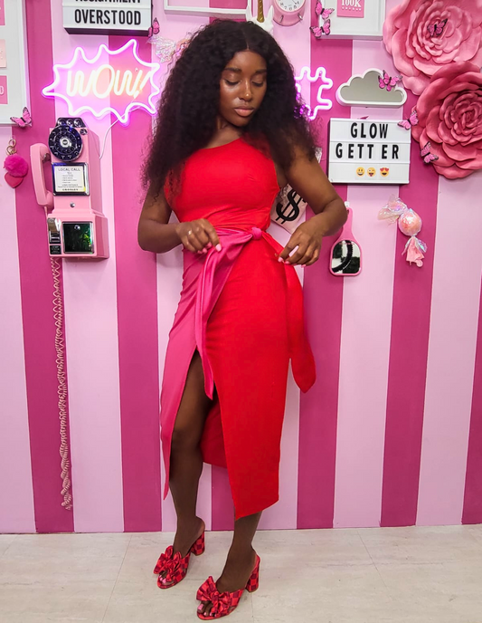 Sweetheart Two-tone Wrap Midi