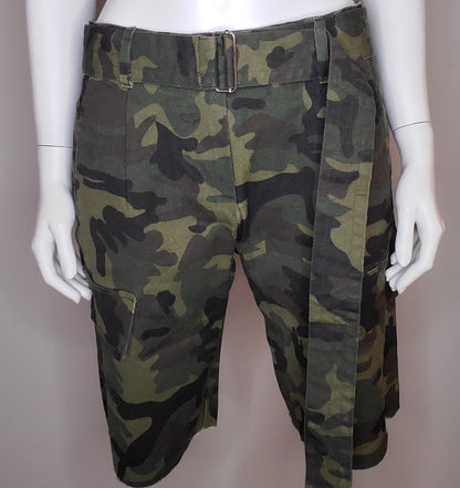 Camo Cargo Shorts w/ Belt (Final Sale)
