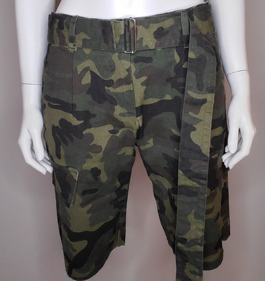 Camo Cargo Shorts w/ Belt (Final Sale)