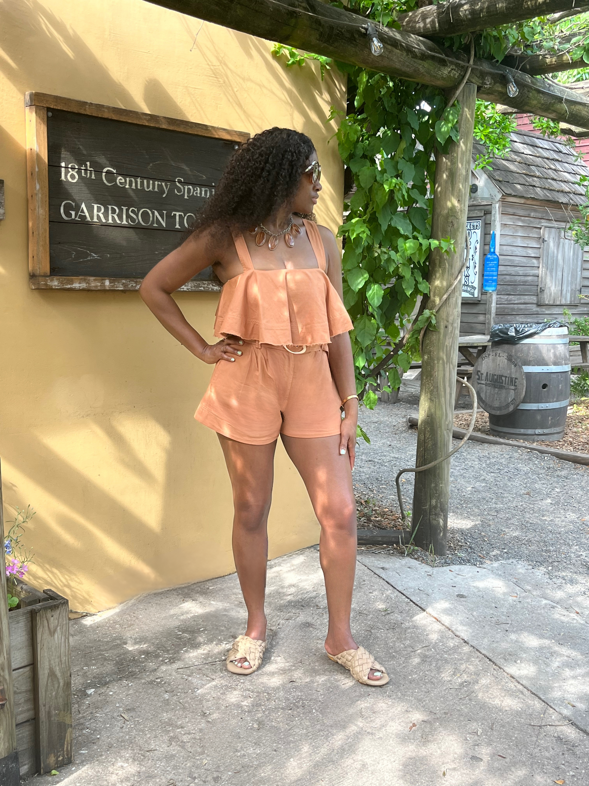 Seville Linen Short Set