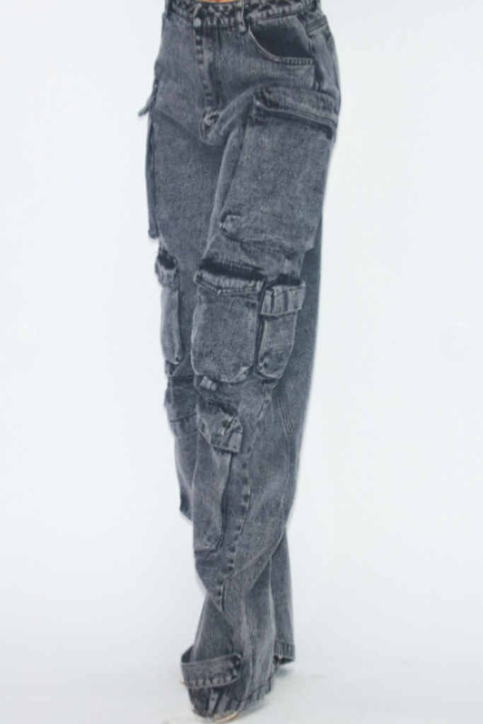 All the Smoke Oversized Cargo Jeans