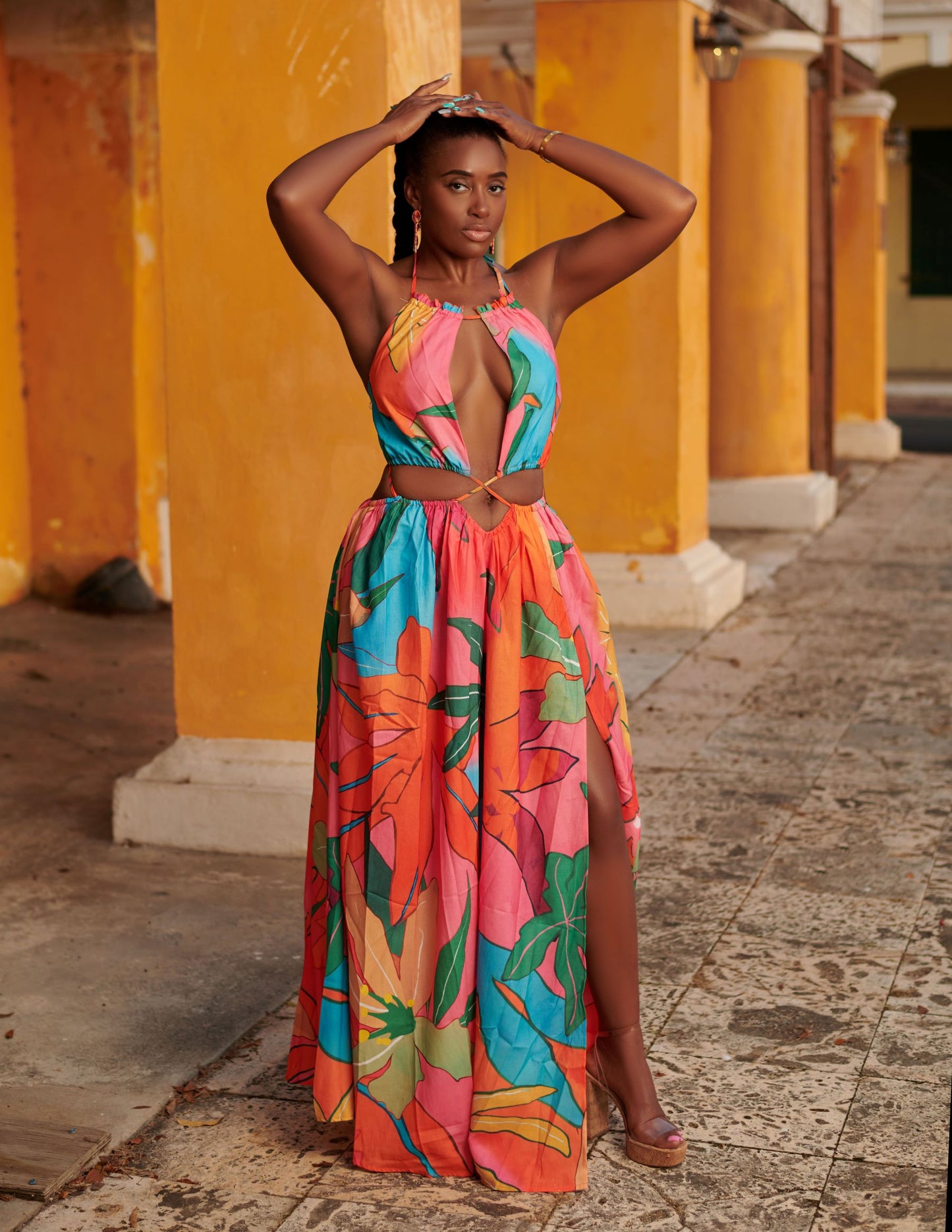 Tropical Escapes Floral Maxi