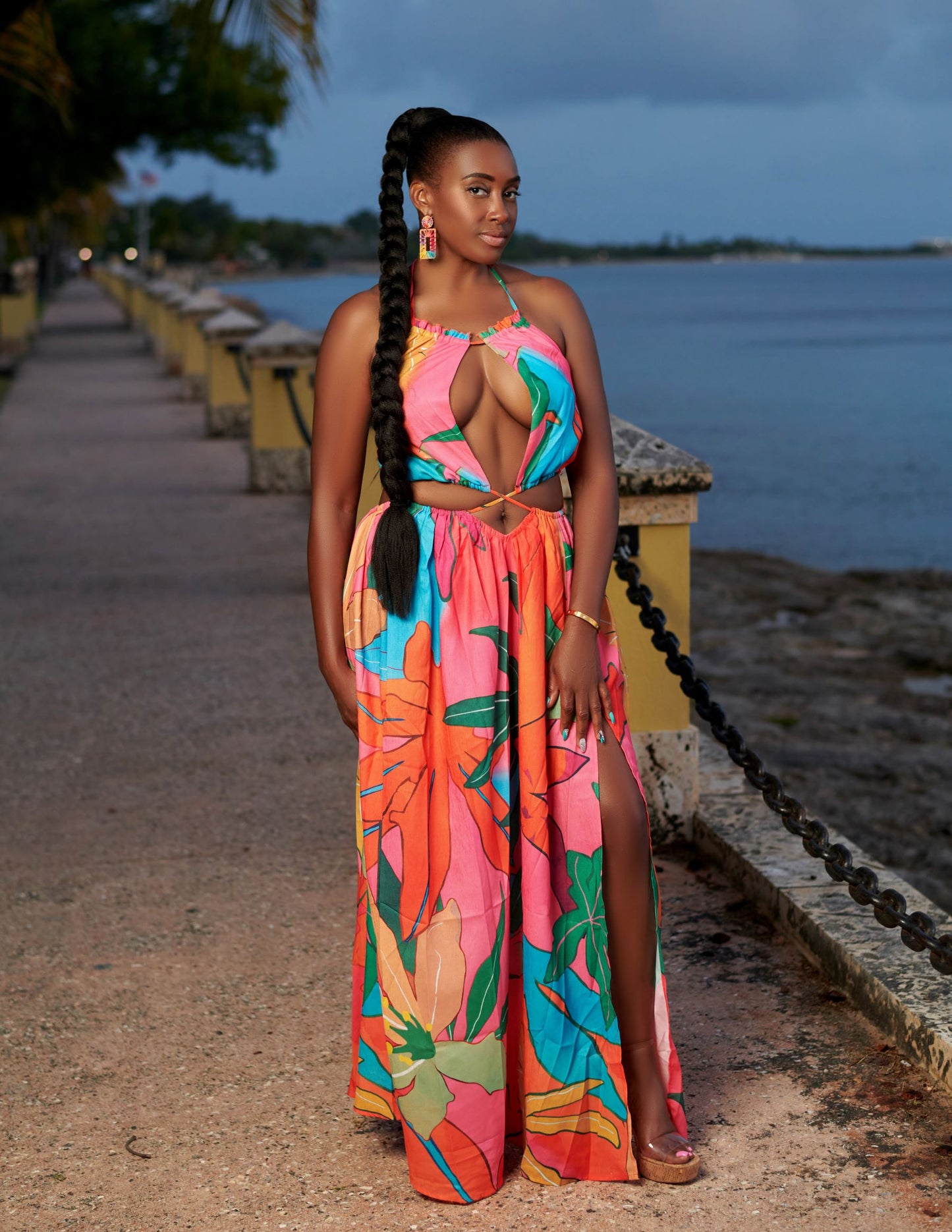 Tropical Escapes Floral Maxi