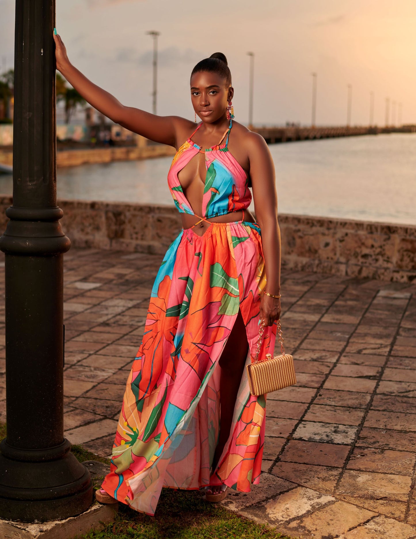 Tropical Escapes Floral Maxi